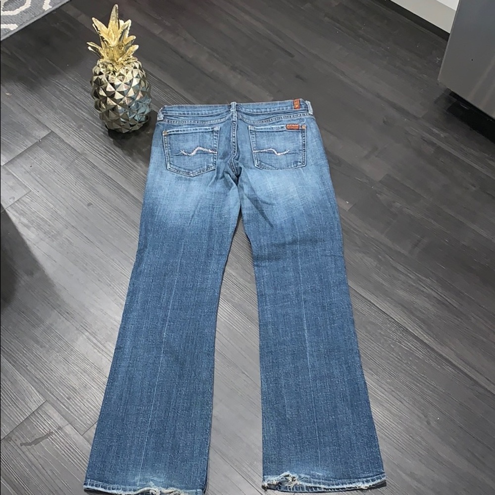 7 For All Mankind jeans w/ Pink Swarovski crystal